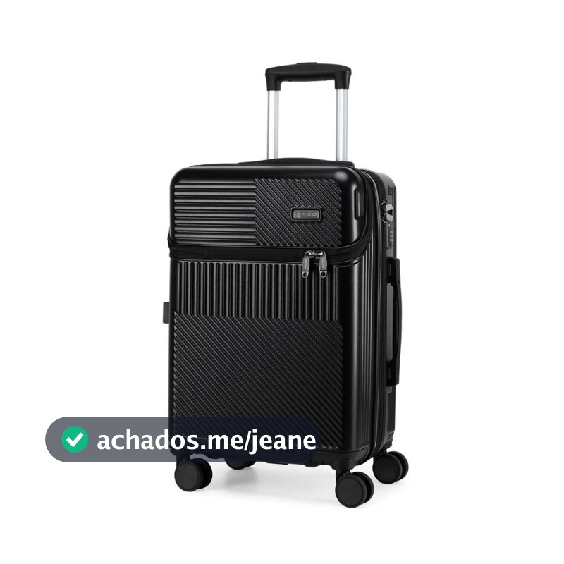 Mala de Bordo 55cm com Rodas 360° – Elegância, Praticidade e Confiabilidade em Todas as Suas Viagens
