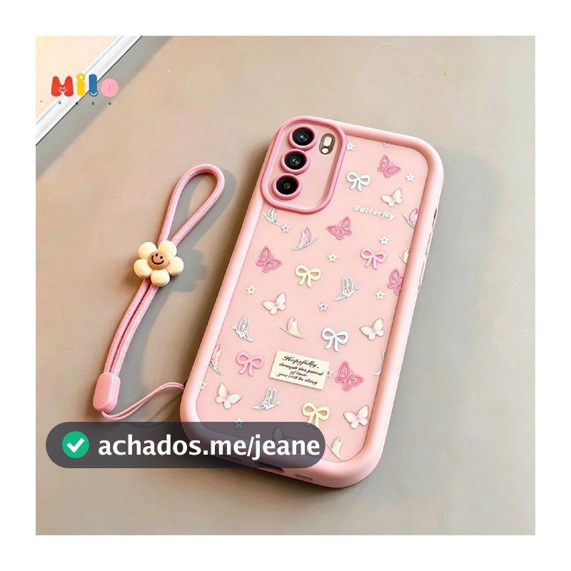 Capa para Samsung A15 A13 A14 A12 A17 A54 A55 A72 Borboletas e laços Silicone Anti-impact Frete Grátis,Envio 24h
