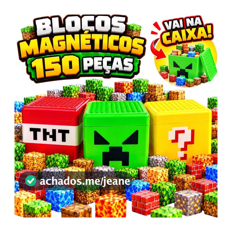 Blocos Magneticos De Montar Construção 96/148/192/296/384 Menino Menina Bloco Construção