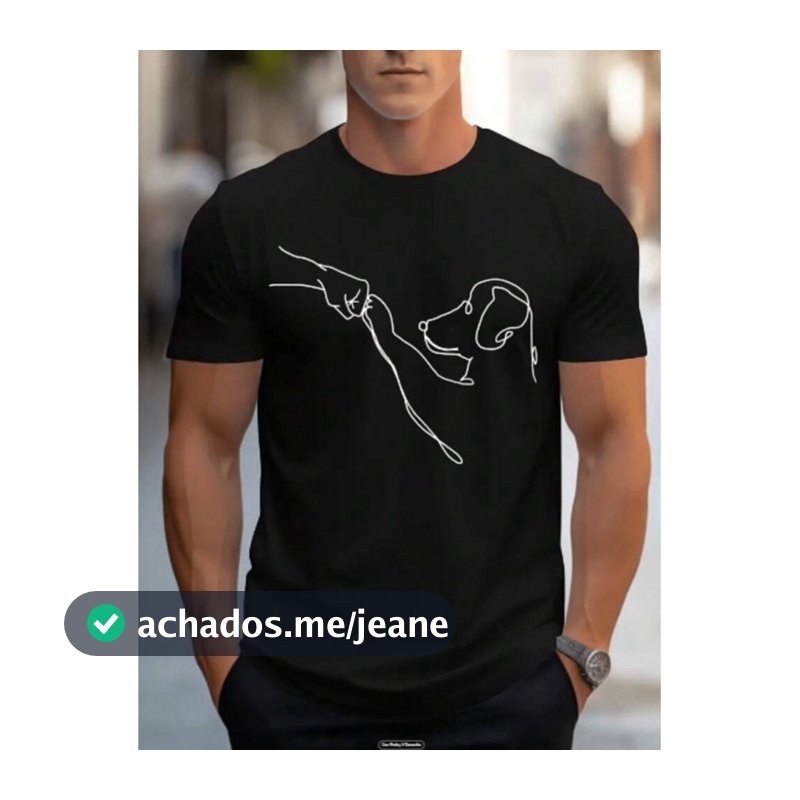 Camiseta Algodão Cachorro Parceiro Dog