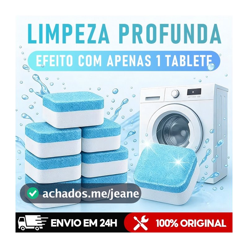 Kit 12/24/36 Pastilhas Limpadoras para Máquina de Lavar Roupa,Comprimido Efervescente Sólido que Remove Manchas