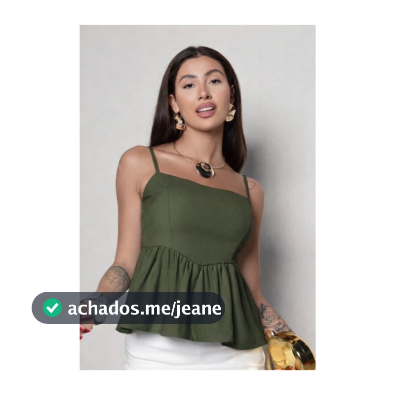 Blusa Blusinha BIANCA Cropped Elástico com Babado Soltinha Moda Gringa Tendência Verãoi