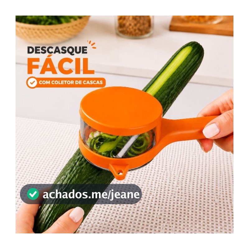 Descascador De Legumes e  Frutas Com Caixa De Armazenamento Lamina Aço Inox Utensílios De Cozinha