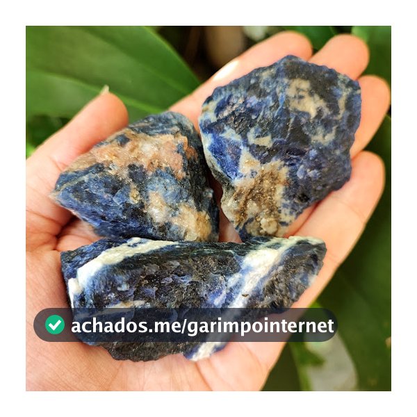 Sodalita Pedra Natural Bruta - Pedra das Respostas e Meditação