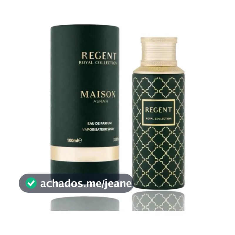 Perfume Árabe Regent Maison Asrar EDP 100ml Unissex Original Importado