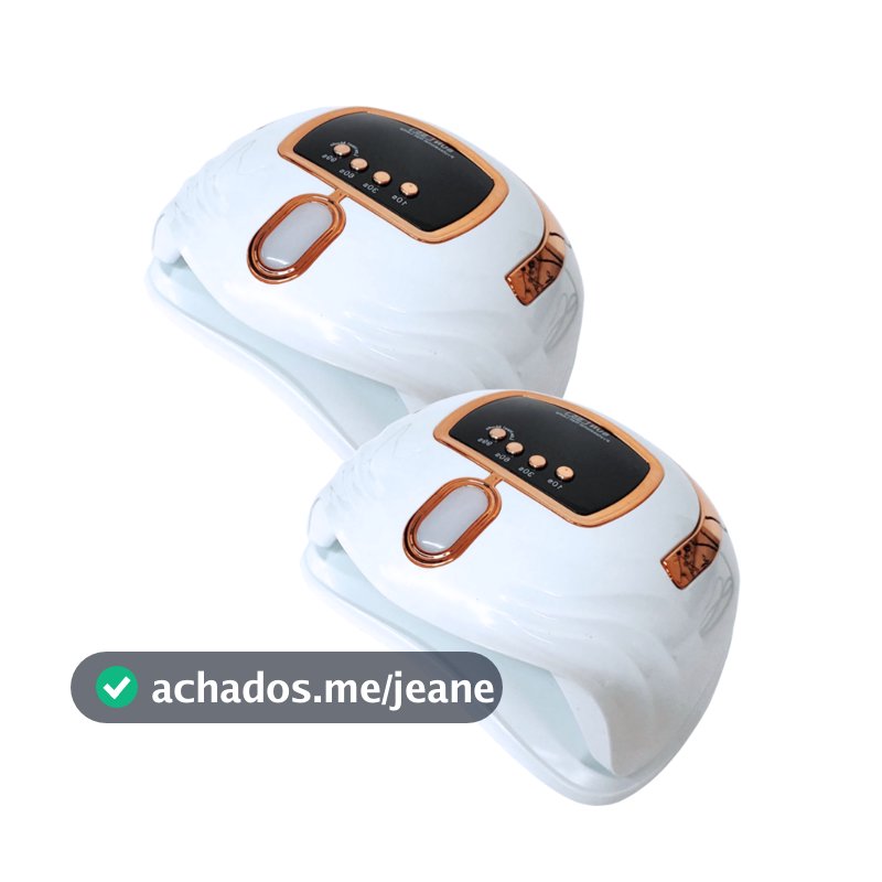 2x Cabine de LED UV Sun S5 Digital 57 Leds 268w Unha Gel Acrigel Secagem Rápida