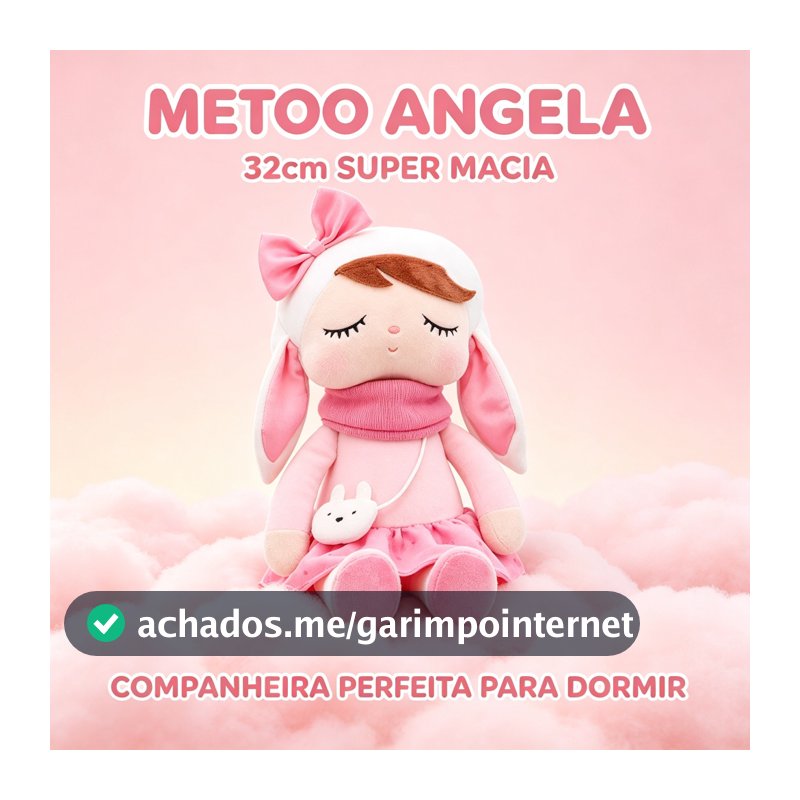 Boneca de Pelúcia Metoo Angela 32cm Super Macia Infantil Dormir Presente Criança 4 Modelos Coleção