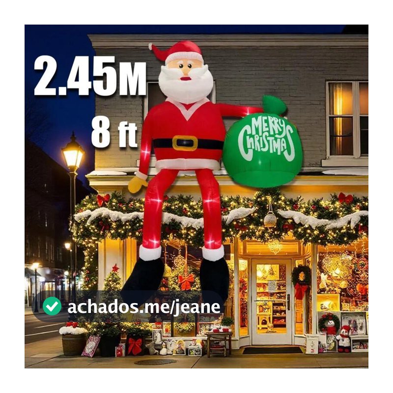 Decorações Infláveis De Quintal De Natal De 8 Pés Para Escalada Com LED Decoração Inflável Ao Ar Livre