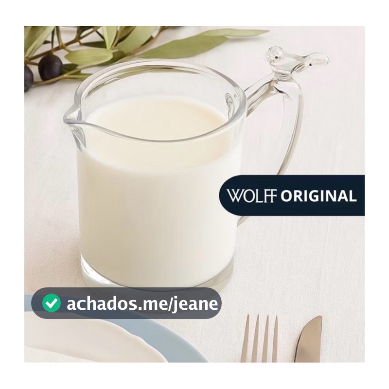 Leiteira de Vidro Wolff Cafe Leite Chocolate Cristal Ecologico Bird 250ml Wolff