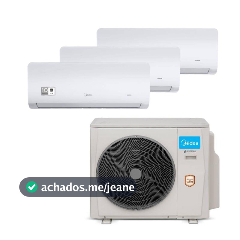 Ar Condicionado Multi Tri Split Midea Xtreme Save 27000 Btu (3x9000) Quente e Frio Inverter 220V