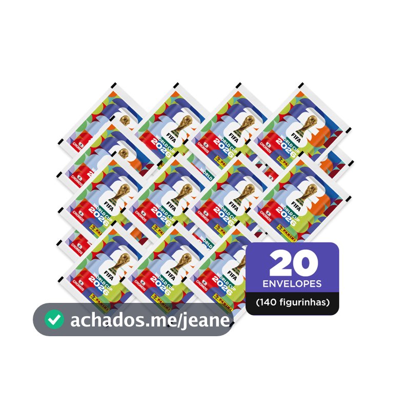 20 Envelopes (140 Figurinhas) Copa do Mundo 2026 - Oficial Panini