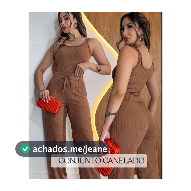 Conjunto Feminino Regata Calça e Pantalona Na Malha Premium