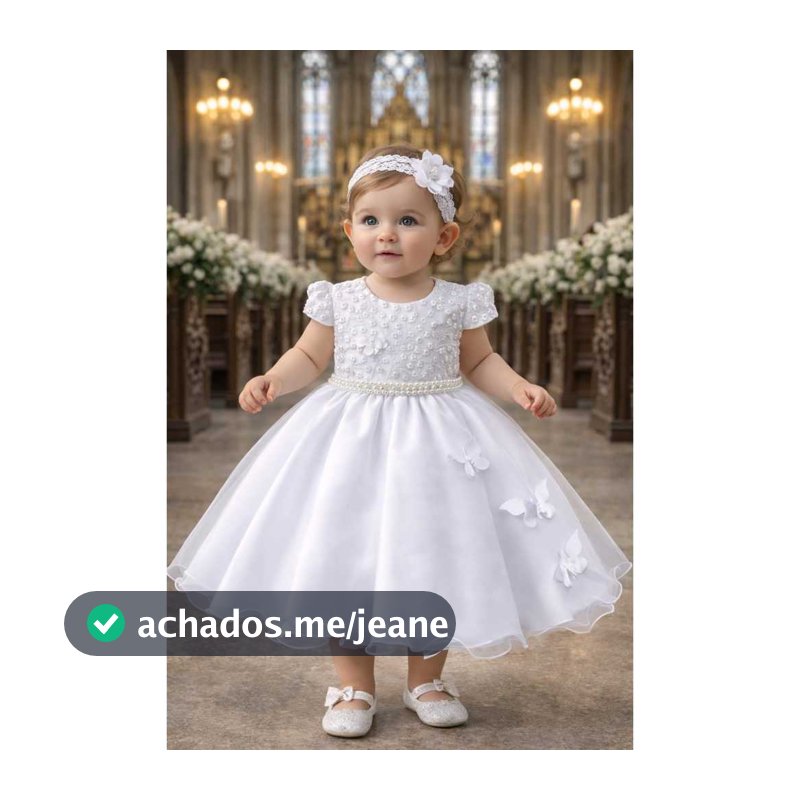 vestido infantil batizado daminha festa cinto perolas saia gode