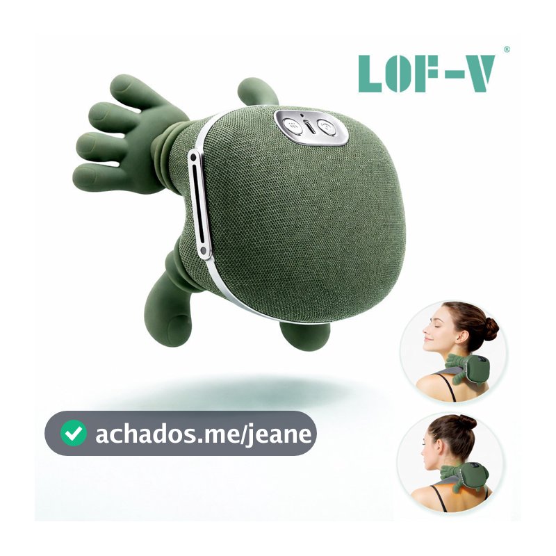 Massageador de Pescoço 8 Pontos Mãos Aquecimento Relaxante Muscular Tensão Ombro Alivio Massagem