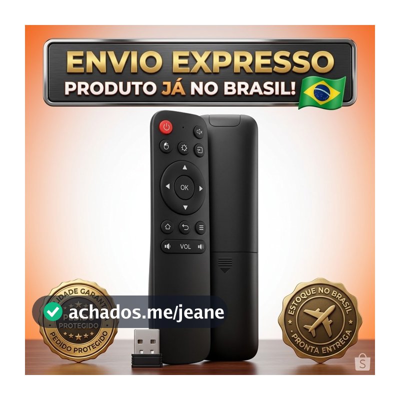 Controle remoto air mouse Wireless 2.4g para PC Smart TV Notebook FUNCIONA EM TUDO