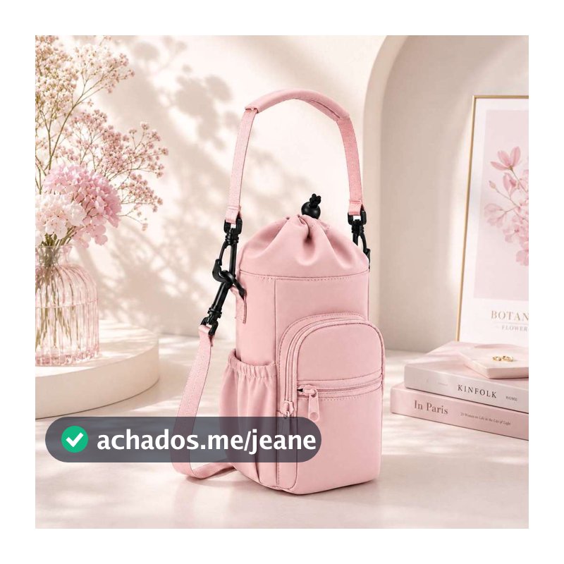 Bolsa Transversal Multifuncional Para Garrafa de Água Para Celular Chaveiro Viagem Com Alça De Ombro Ajustável CYC90718#