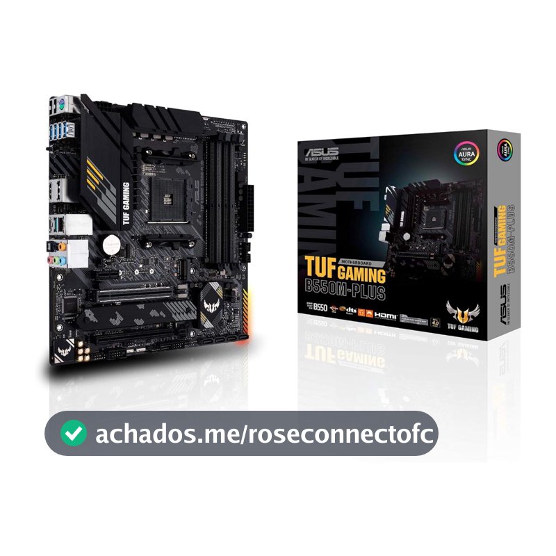 Placa Mãe ASUS AMD Am4 B550M-Plus Tuf Gaming 4x DDR4 M-ATX