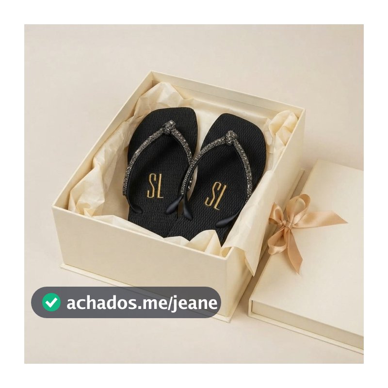 Chinelo Feminino Blogueira Glitter Brilho Tira com Pedrarias Strass Confortável Leve Verão