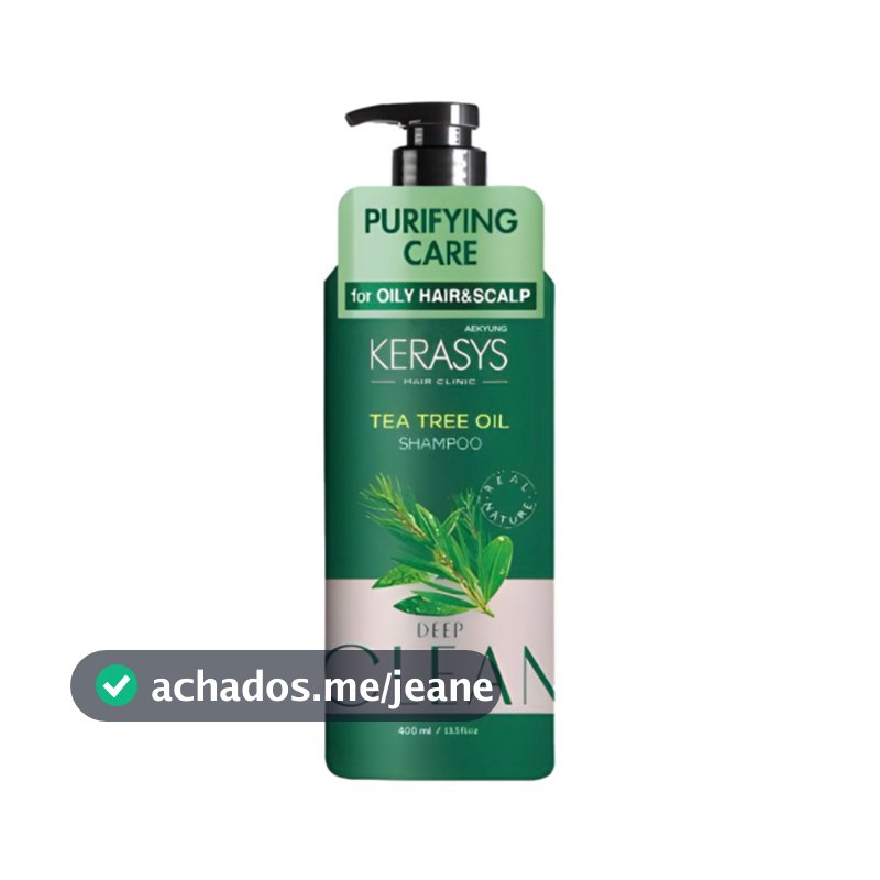 Shampoo Kerasys Tea Tree Oil 400ml COREANO Refrescante Controle de Oleosidade JÁ NO BRASIL! ENVIO IMEDIATO!