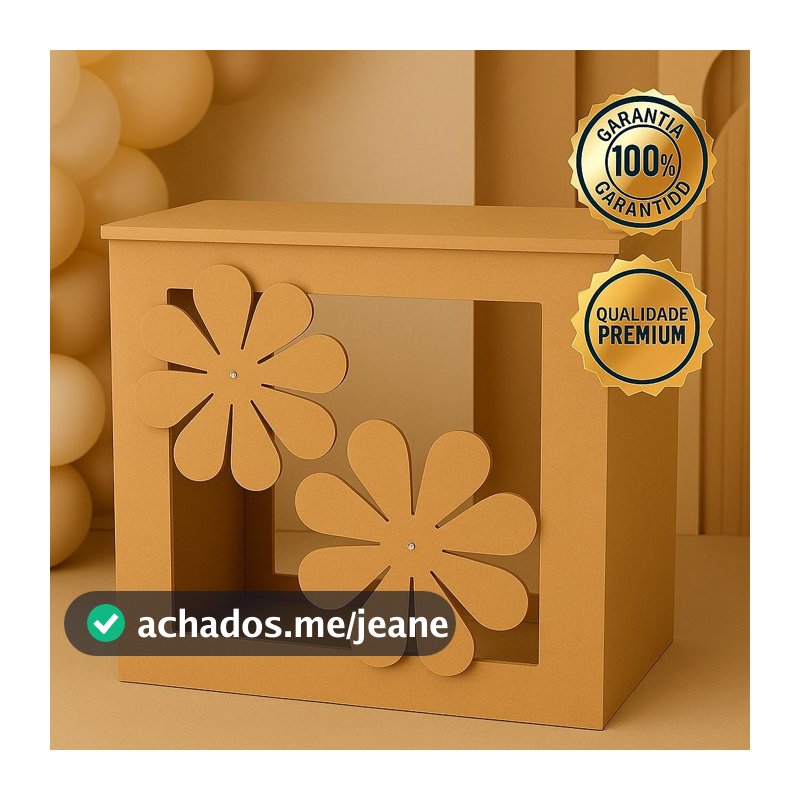 Móvel de MDF para Festa ou Quarto Cômoda com Aplique de Flores LANÇAMENTO EM PROMOÇÃO Qualidade Premium