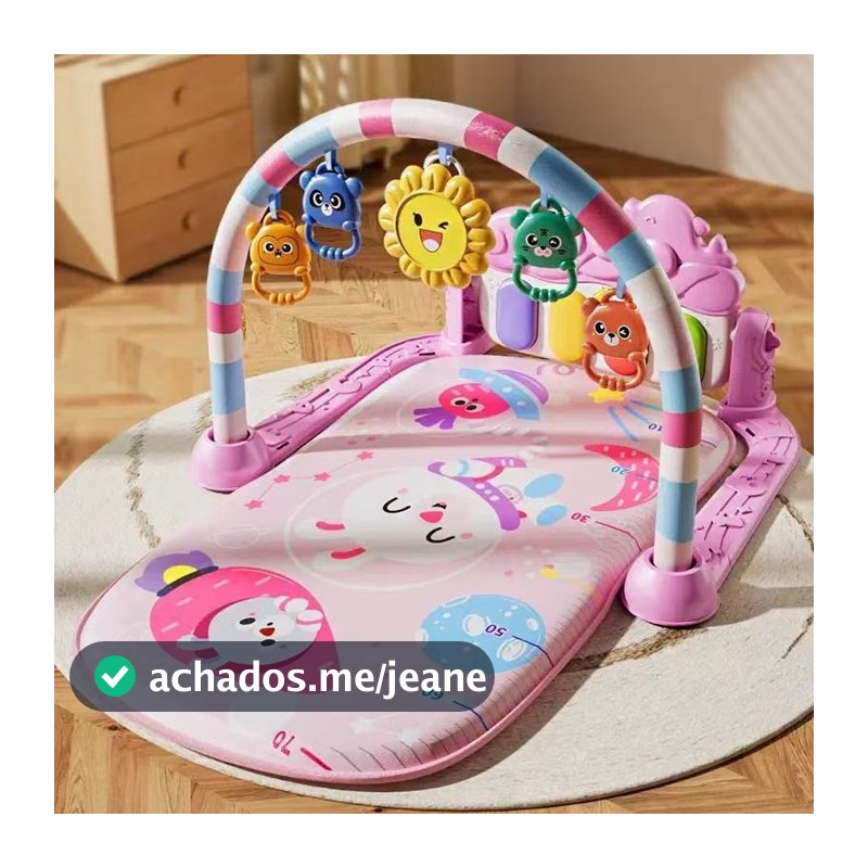 Tapete de brinquedo para engatinhar com pedal de piano para bebês--6821