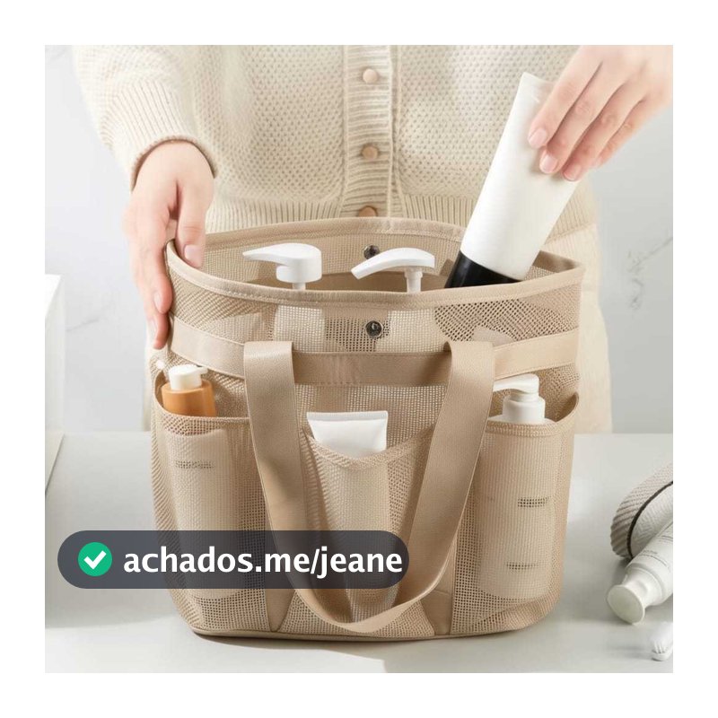 Bolsa Organizadora de Banho – Secagem Rápida, Leve e Super Funcional