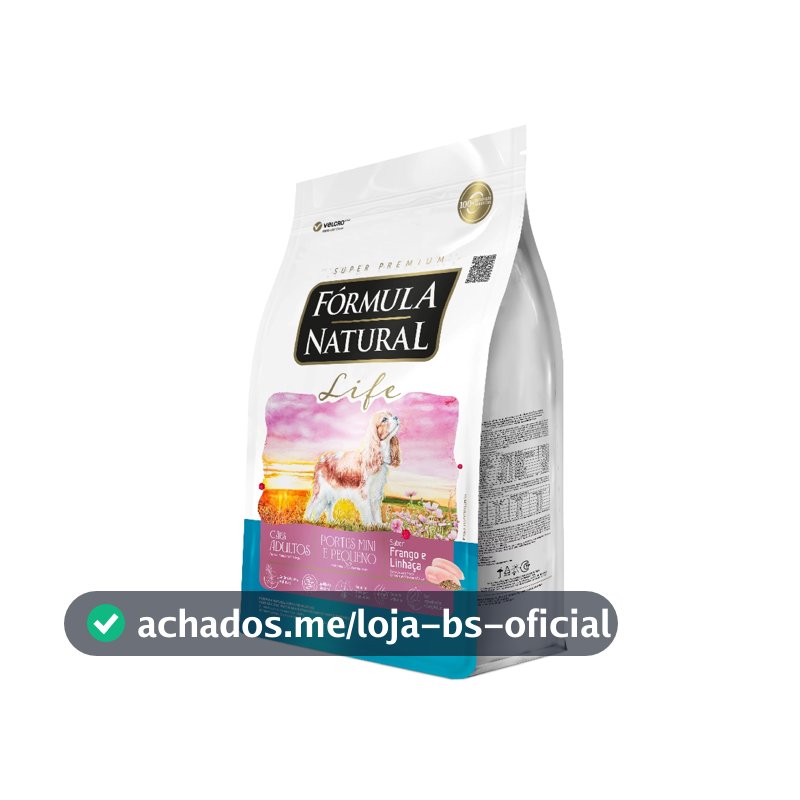 Ração Fórmula Natural Life Cães Adultos Porte Mini e Pequeno 10,1kg Adimax