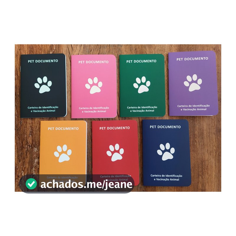 Carteira de Vacinação e Identidade PET DOCUMENTO