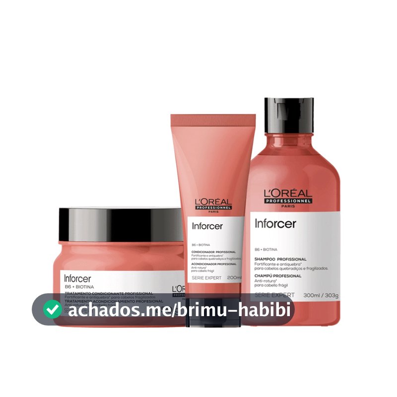 Kit Inforcer Shampoo, Cond e Máscara - L'Oréal