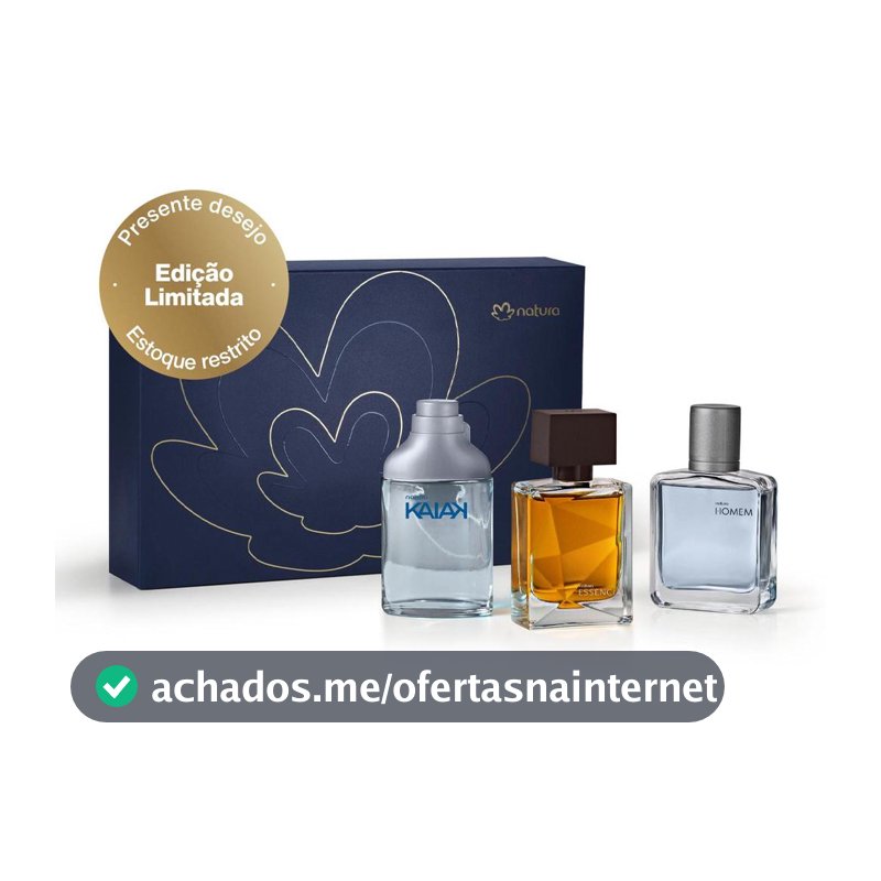 Coleção Especial Miniaturas da Perfumaria Masculina 3 un. de 25 ml