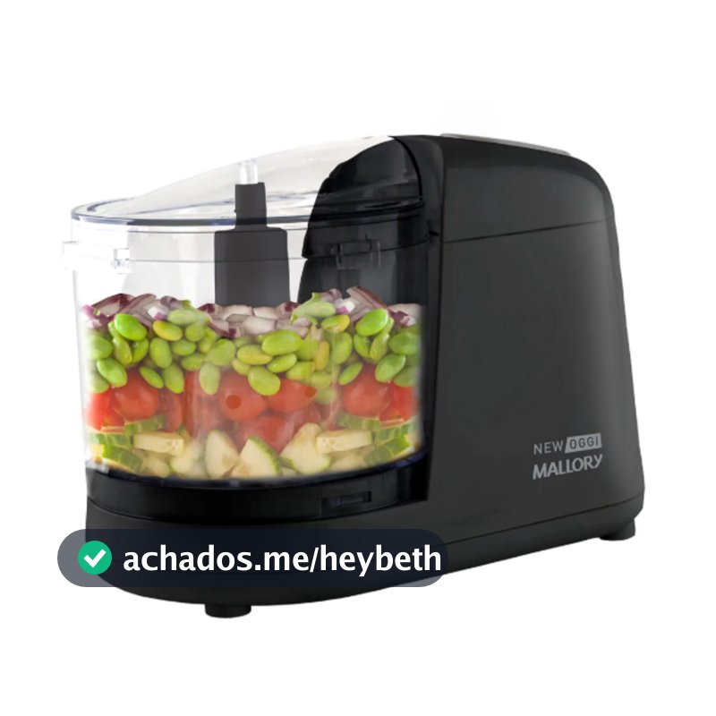 Processador Triturador De Alimentos New Oggi Mallory Cor Preto