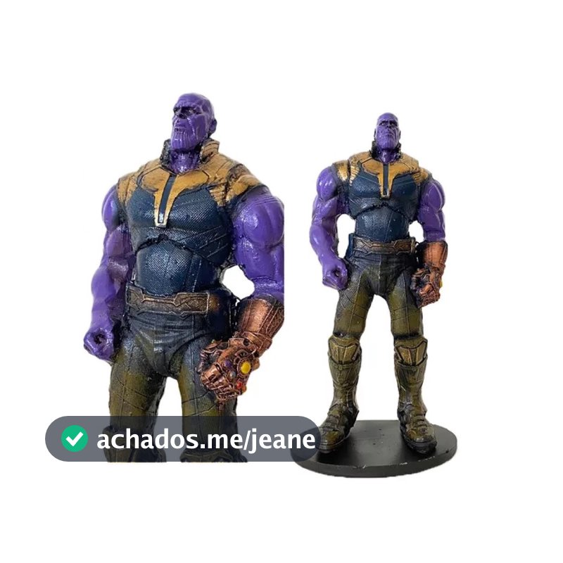 Boneco Estátua EM Resina Thanos Marvel Vingadores Ultimato EM Resina