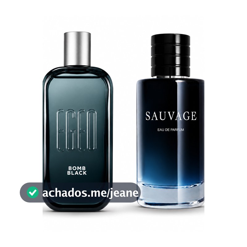 Kit Egeo Bomb Black Colônia e Salv | Duas Fragrâncias Marcantes 60ml cada