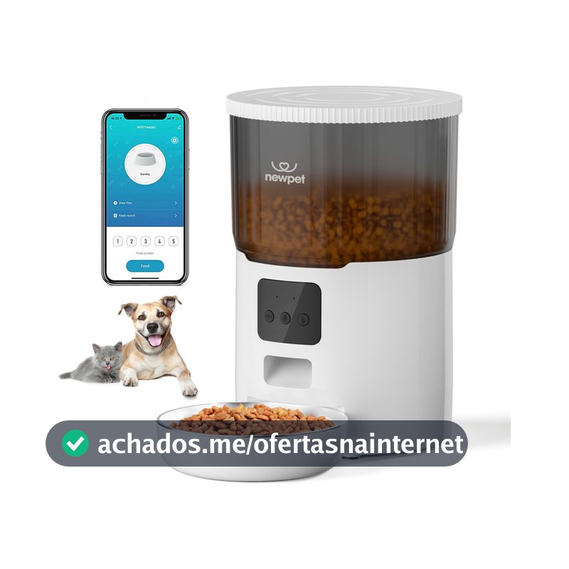 4l Alimentador De Ração Para Cães E Gatos Dispensador Newpet - Bivolt
