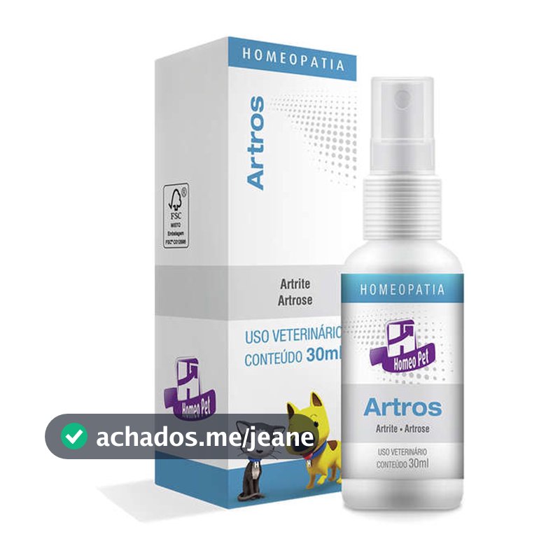 Artros Homeopatia Homeo Pet Real H - 30ml
