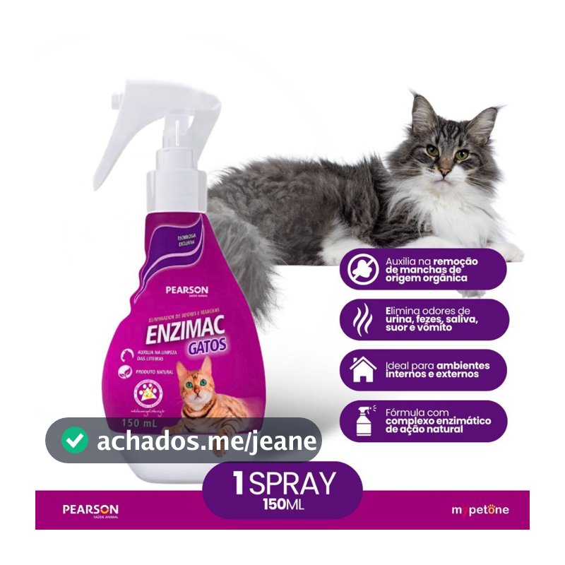 Enzimac Spray Pearson para Gatos - 150 mL