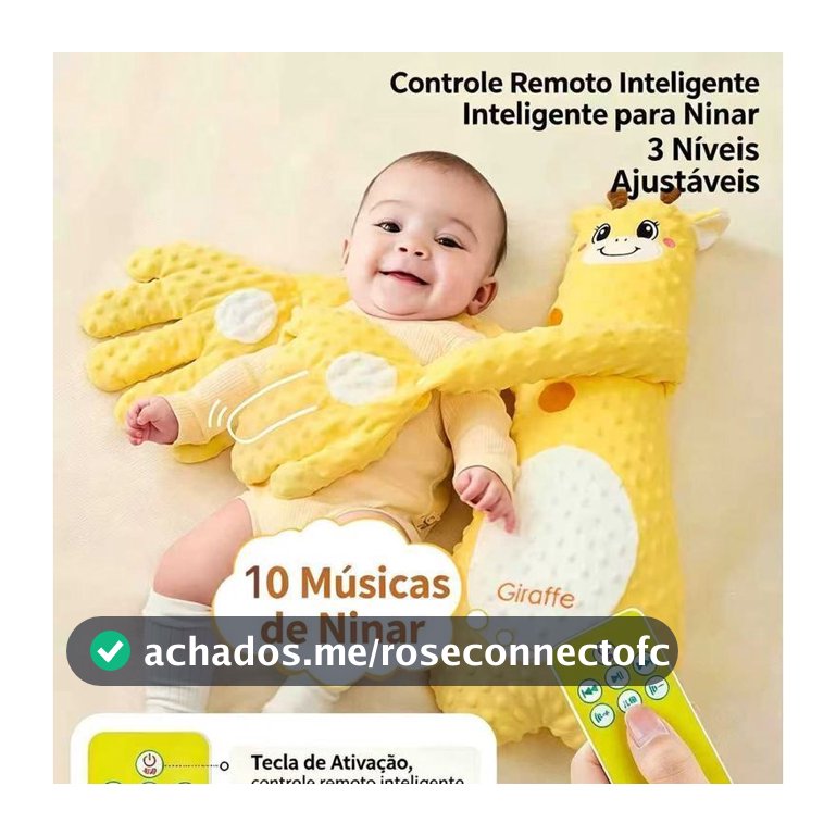 Travesseiro Almofada Confortavel Acalmar Bebe Criança Ajuda Para Dormir Bebê Com Palma Automática Com canções infantis
