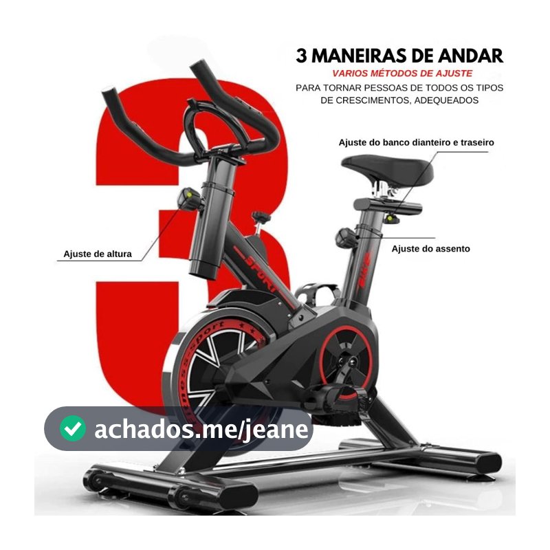 Bicicleta Bike Ergometrica Spinning Academia Fitness Profissional 120kg