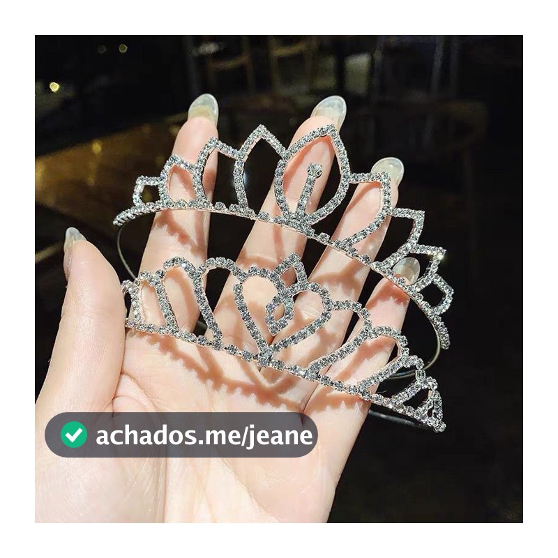 Coroa tiara para Cabelo/Com Strass / Coroa noiva casamento Baile Infantil / adulto