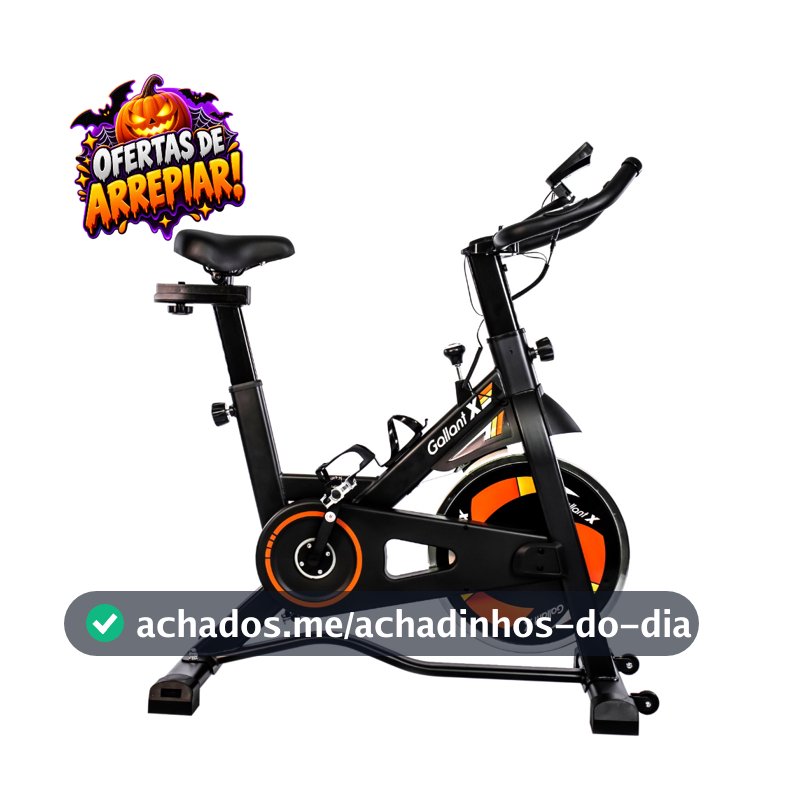 Bicicleta Ergométrica Gallant Elite X Spinning Roda De Inércia 8Kg Ate 110Kg Mecânica (GSB08HBTA-PT)