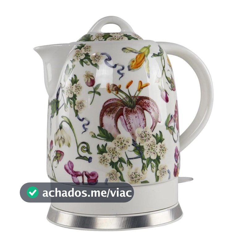 Chaleira Elétrica Porcelana Elegance Desligamento Automático Tuut 127v 1000W