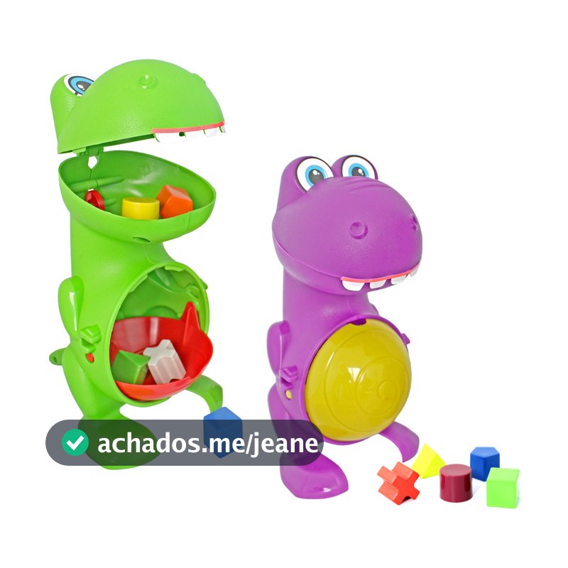 Brinquedo Educativo Didático Dinossauro Peças de Encaixe