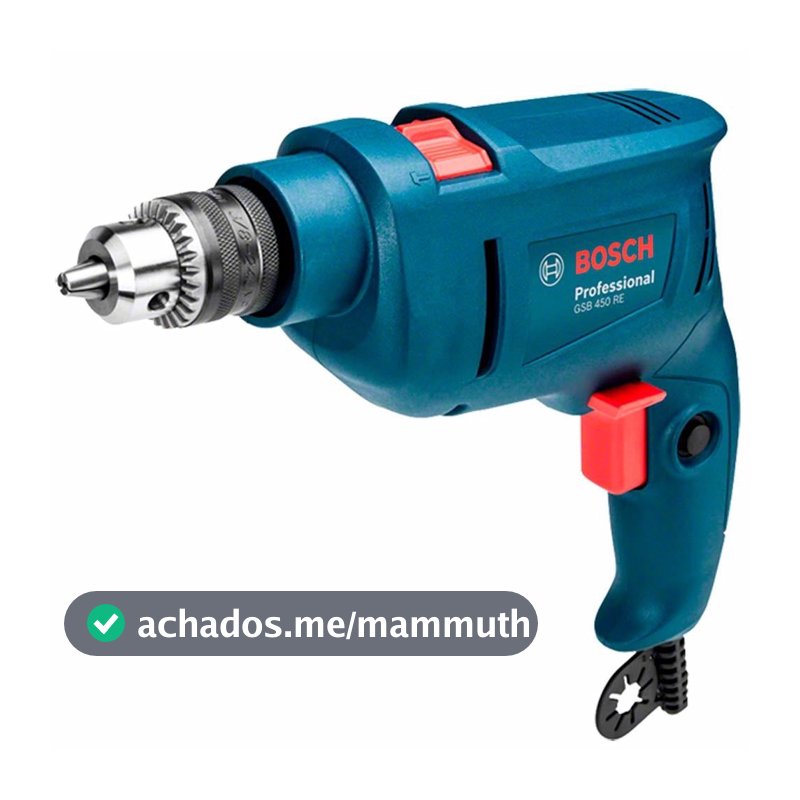 Furadeira Industrial de Impacto 3/8 POL com Reversão 450W GSB 450 RE BOSCH