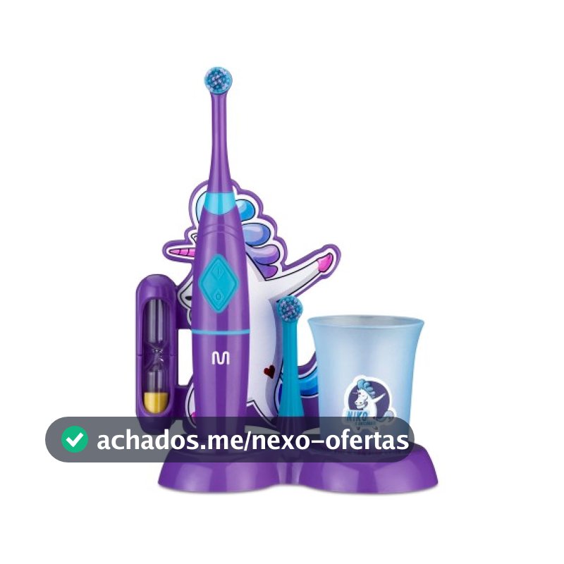 Escova Infantil Elétrica Rotacional Multi Saúde Funny Brush Niko - HC054