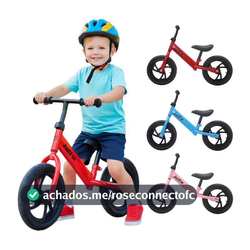 Bicicleta Equilíbrio Sem Pedal Infantil Azul,Rosa,Vermelho