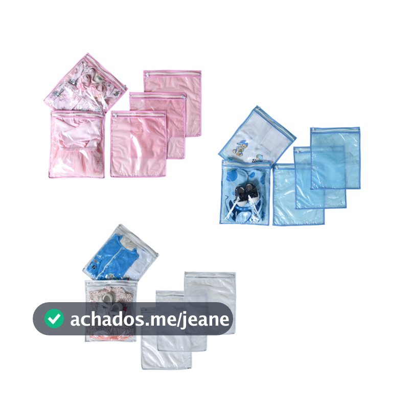 3 Saquinho Organizador Roupas Limpas E Sujas Escola Creches