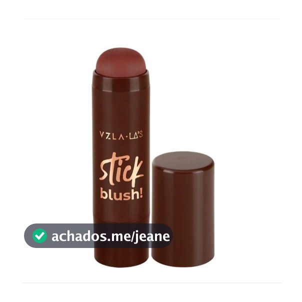 Blush em Bastão Las Stick Red Mocha Cremoso Natural Vizzela Longa Duração Envio Rápido