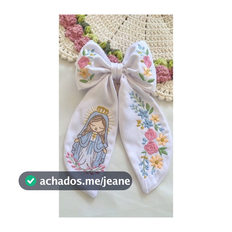 LAÇO LUXO BORDADO NOSSA SENHORA