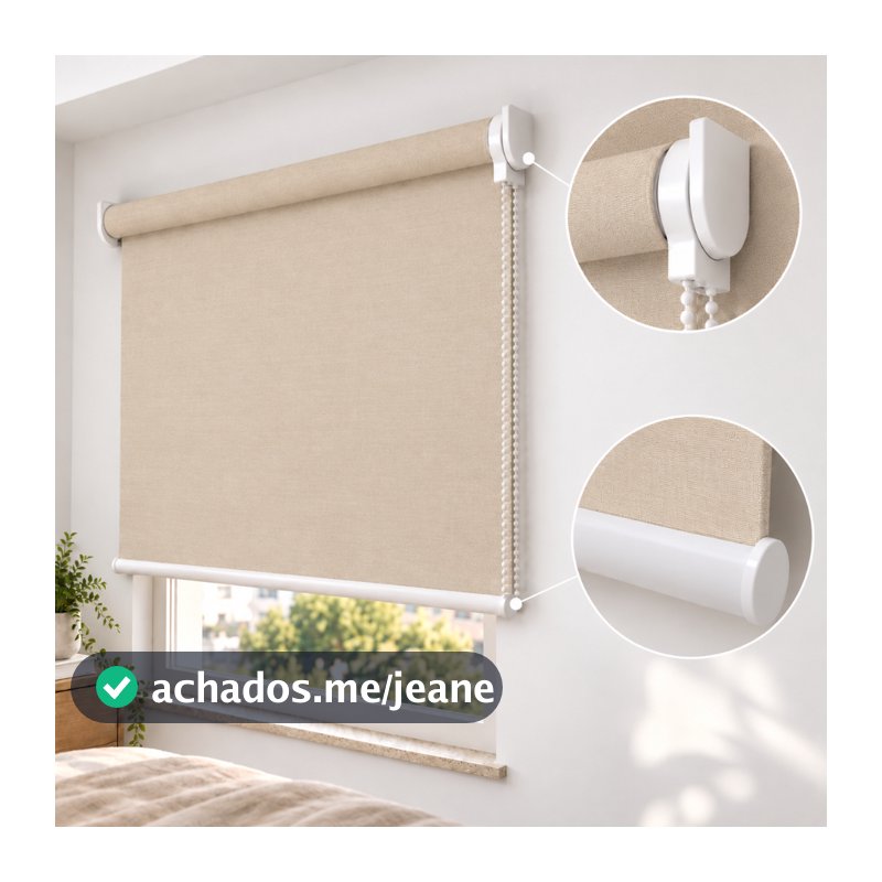Cortina Rolo Blackout 1,00x1,00 Blecaute Persiana