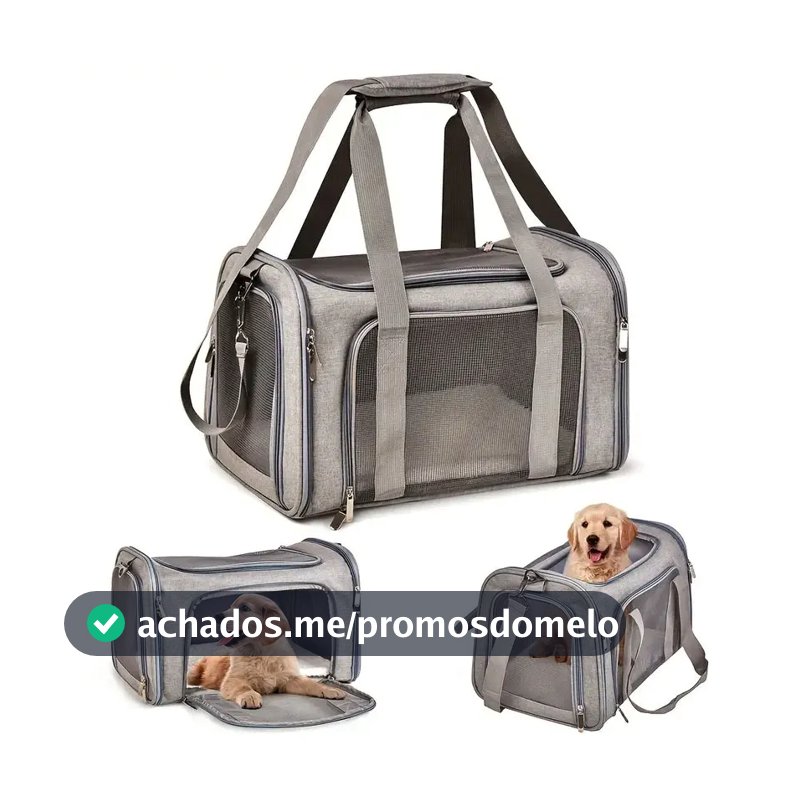 Bolsa de transporte para cães e gatos Mochila Mala de viagem para avião